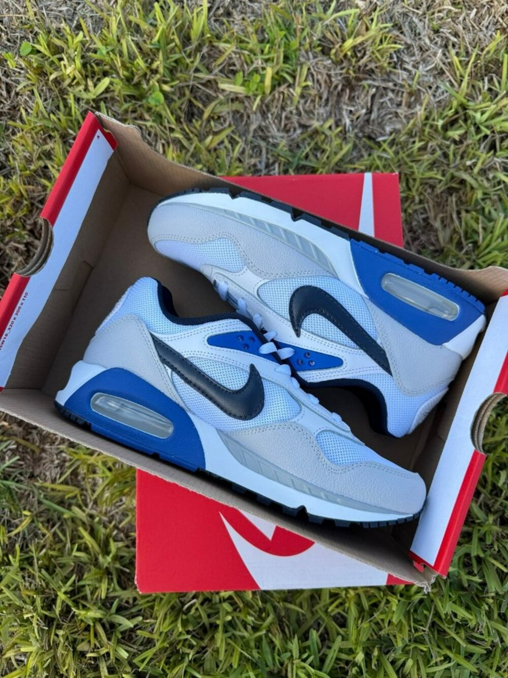 8.5 WOMEN'S NIKE AIR MAX CORRELATE WHITE / BLUE 511416-126 SNEAKERS SPORTSWEAR - Picture 7 of 9